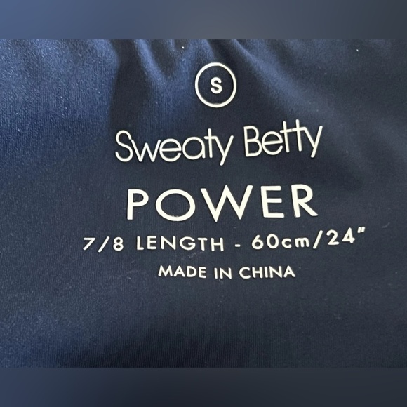 Sweaty Betty Leggings 24" Power 7/8 Length Compression Size Small - Picture 2 of 6